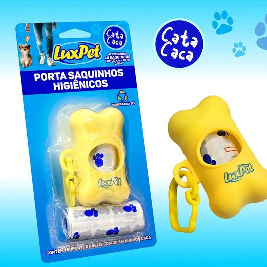 Porta Saquinhos Higiênicos 2 Refis + Refis Avulsos CataCaca