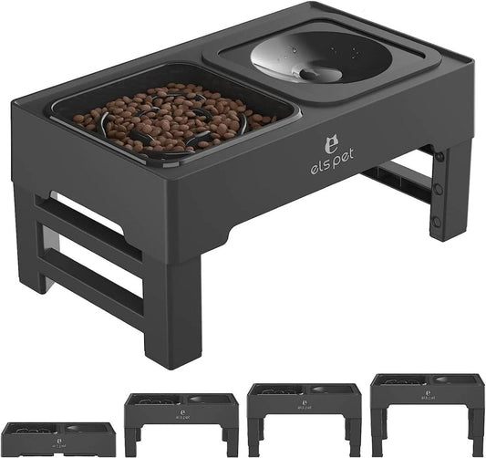 Alimentador Elevada Ajustável e Multifuncional com Comedouro Lento - Furrish™