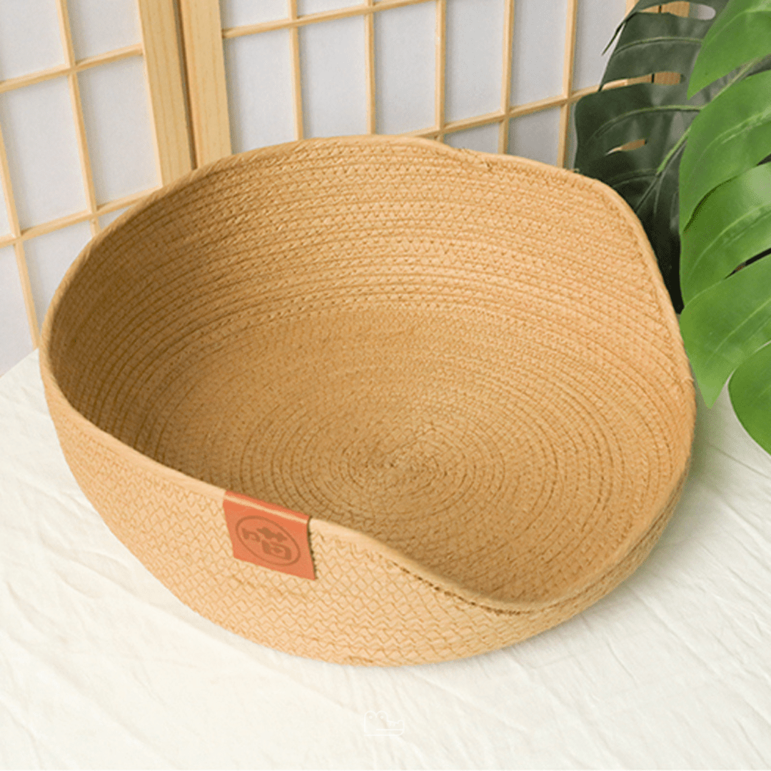 Cama de Bambu Natural para Pet com Travesseiros - Woofline™