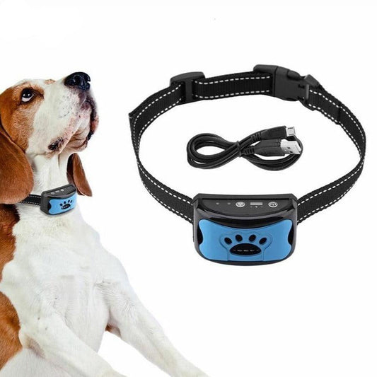 Coleira Antilatido Ultrassônica Recarregável com 7 Níveis - Muttly™