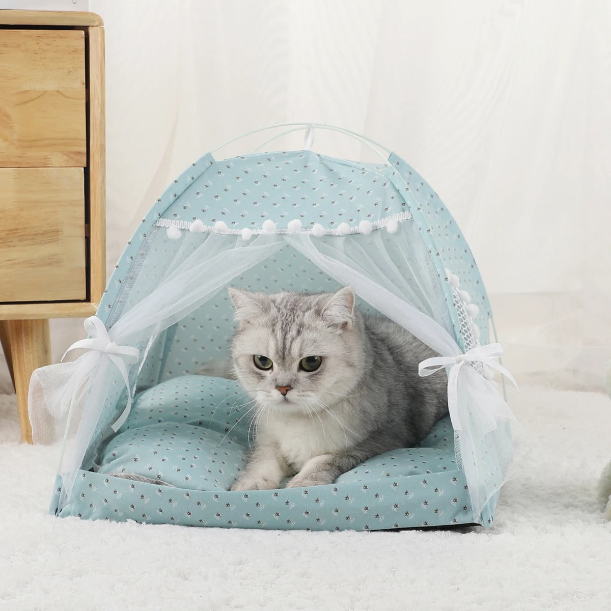Cama Toca Barraca para Gato - Muttly™