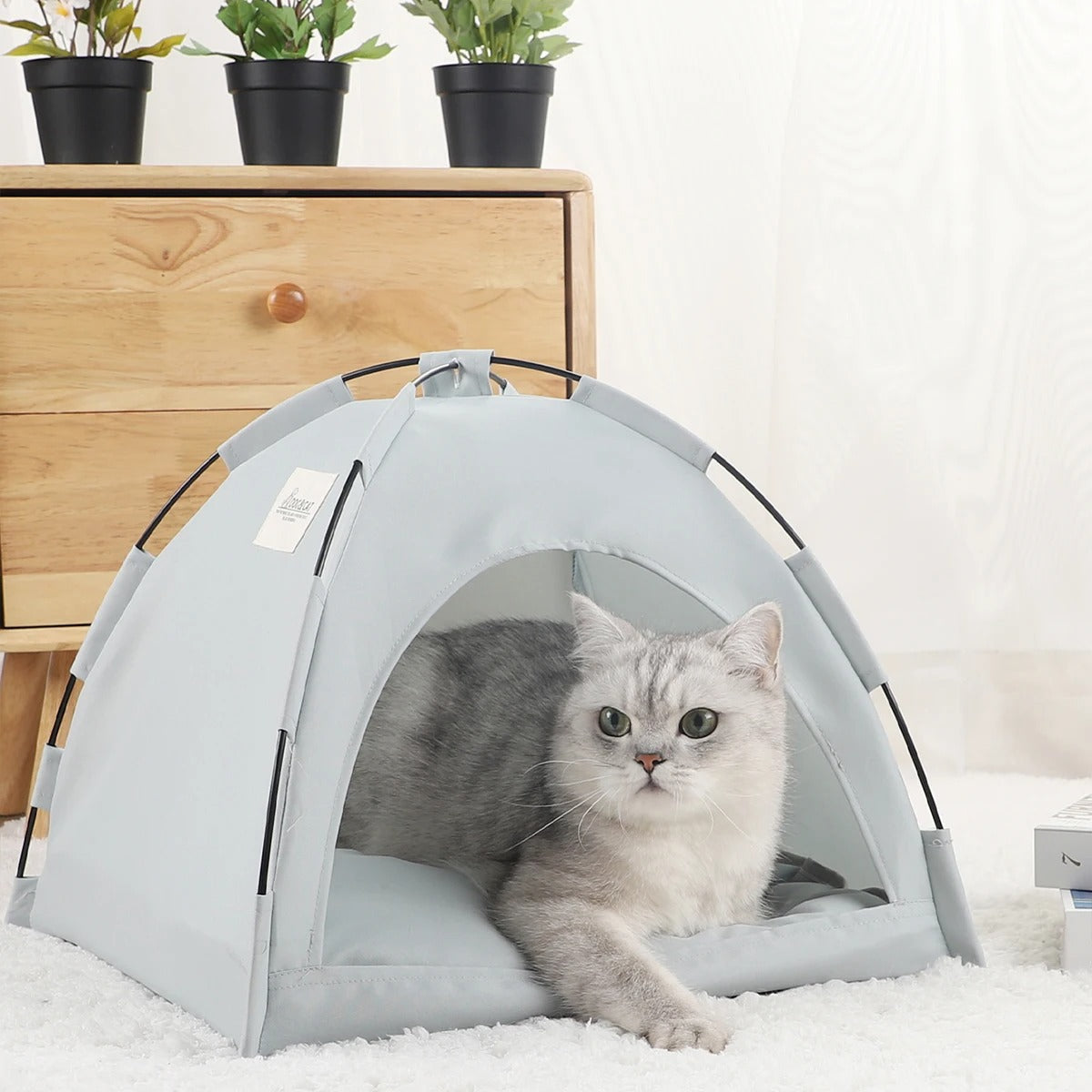 Cama Toca Barraca para Gato - Muttly™
