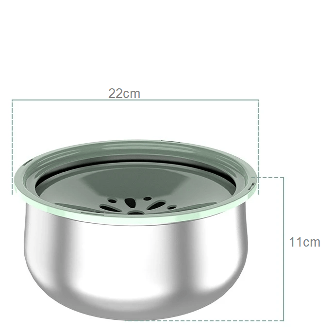 Tigela Anti-respingo Inox 4L - Lupzy™